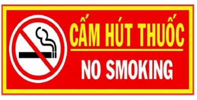 Bảng Cấm hút thuốc