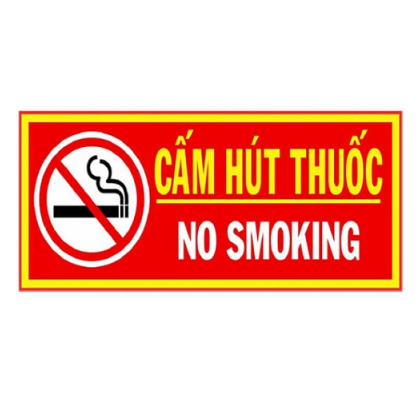 Bảng Cấm hút thuốc