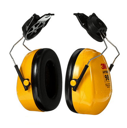 Earmuffs attached to a helmet - 3M H9P3E