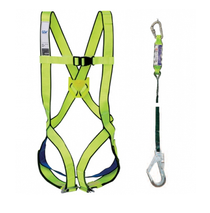 Full body harness kit COV A2+1A/L + hanging rope with 1 aluminum hook