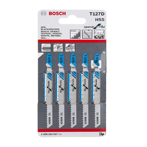 Lưỡi cưa lọng T 127 D - Inox (bộ 5 lưỡi) Bosch - 2608631017