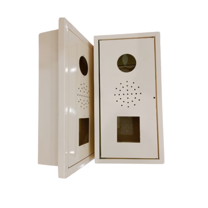 Fire alarm bell - light - push button combination shell