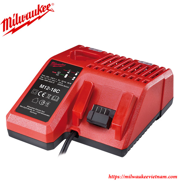 Bộ sạc pin Milwaukee M12-18C (12V,18V)