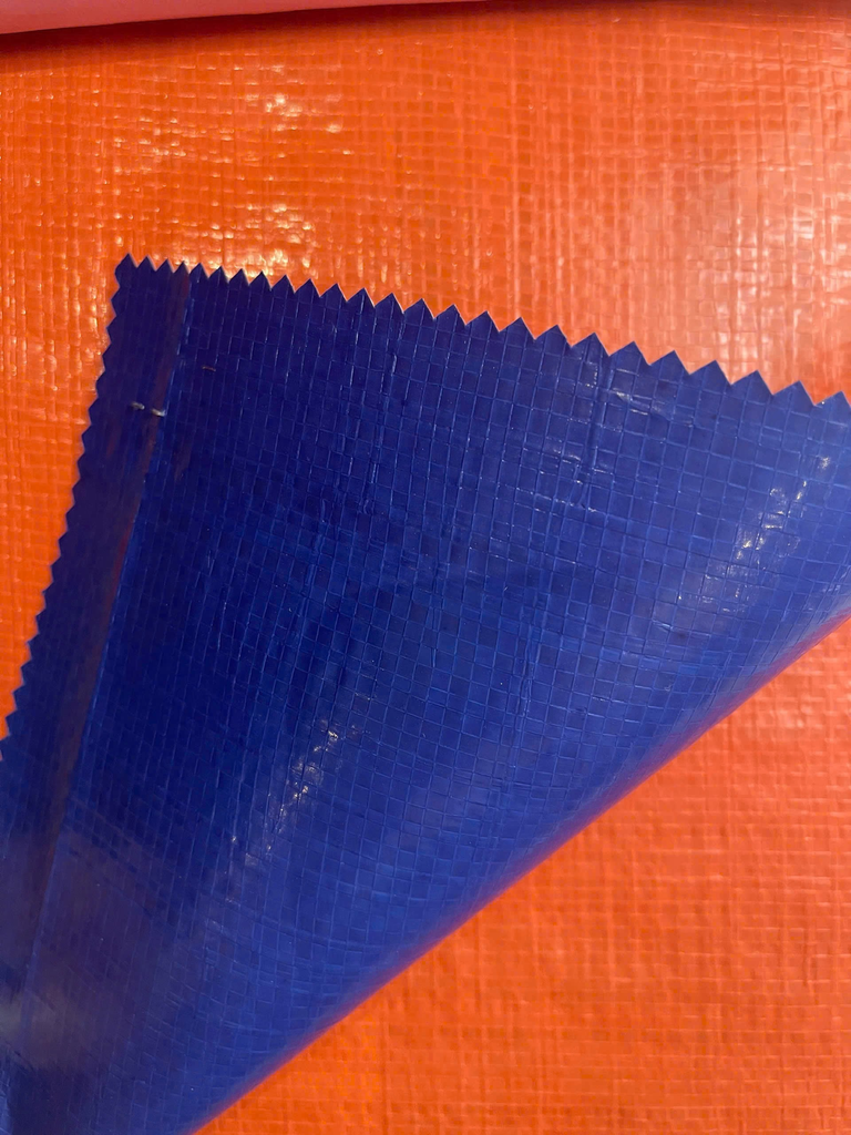 Green orange plastic tarpaulin VN 6x50m (33kg)