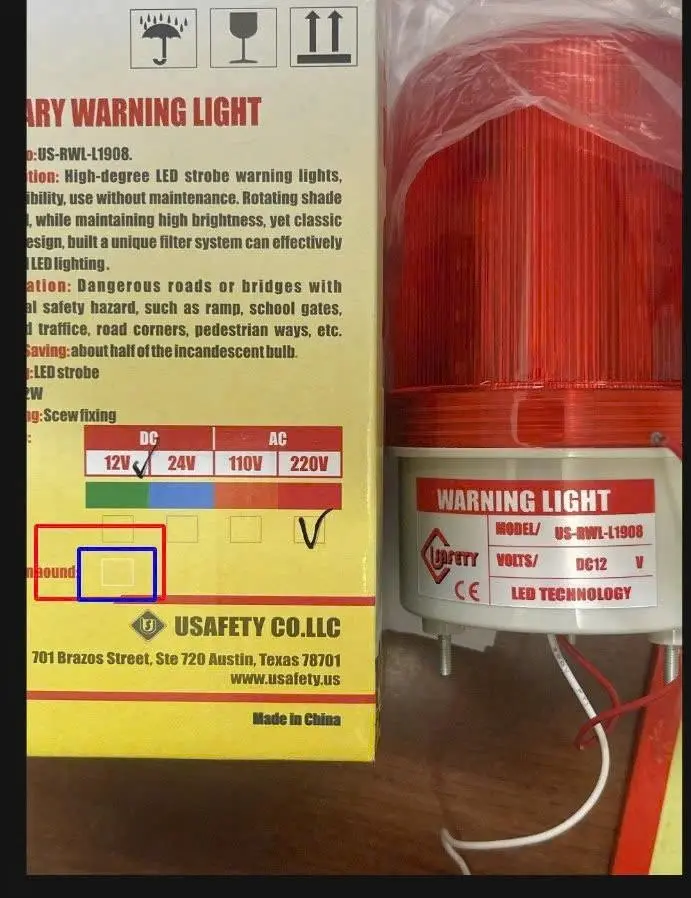 Đèn cảnh báo dùng điện