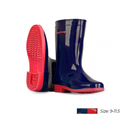 Waterproof TD protective boots (9-11.5), Blue boots, yellow soles