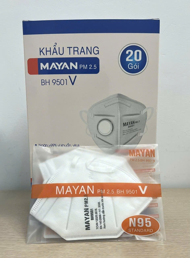 Mayan BH 9501V mask with valve N95