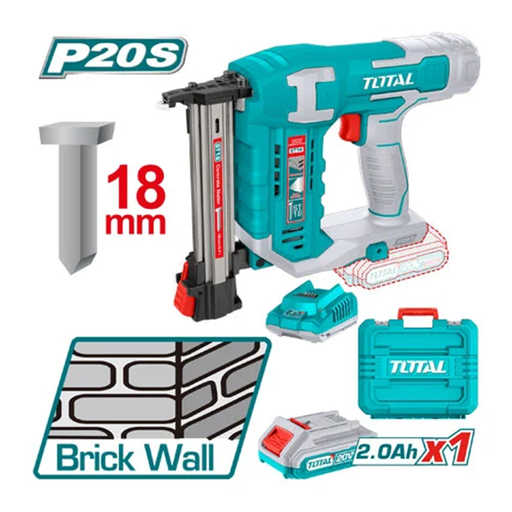 Máy bắn đinh bê tông Total TCSTLI3808 không chổi than 18mm pin 20V 