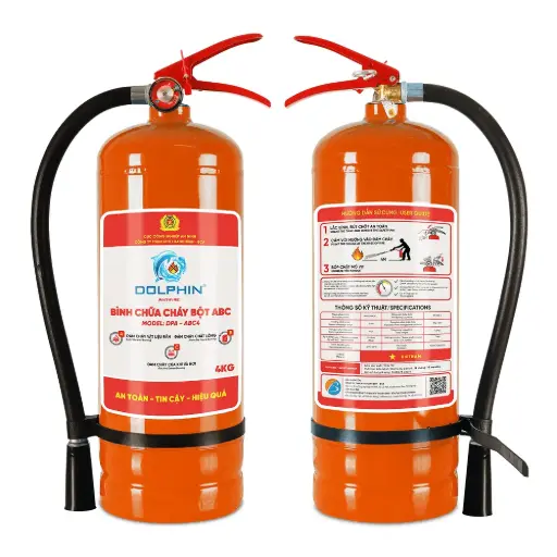Bình chữa cháy Bột ABC 4kg Dolphin 
