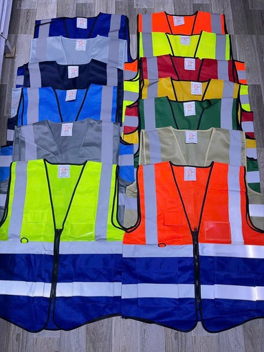 Regular orange mesh reflective vest PQ782