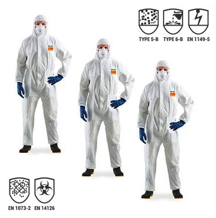 Ultitec 2000 chemical resistant coveral suit