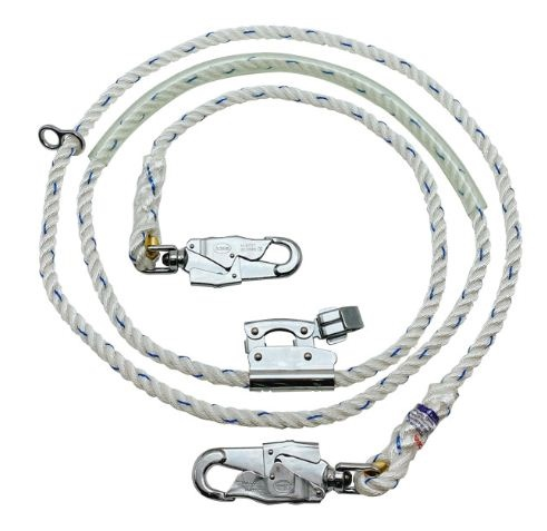 Adela 6m suspension rope, 2 hooks + slide lock