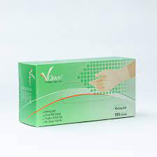 Găng y tế VGlove không bột 5.4gr, 24cm, 50đôi/hộp
