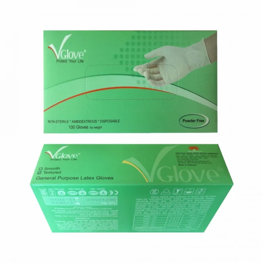 VGlove powder-free medical gloves 5.8gr 24cm, 50 pairs/box