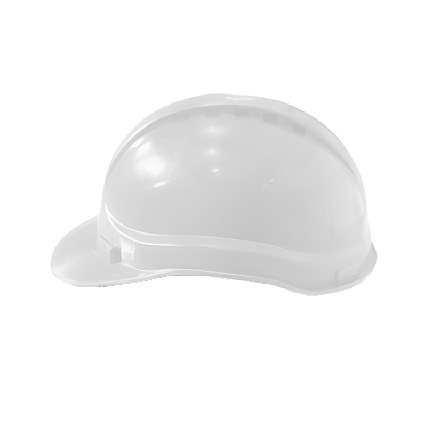 Plastic protective helmet BB12 has ventilation holes