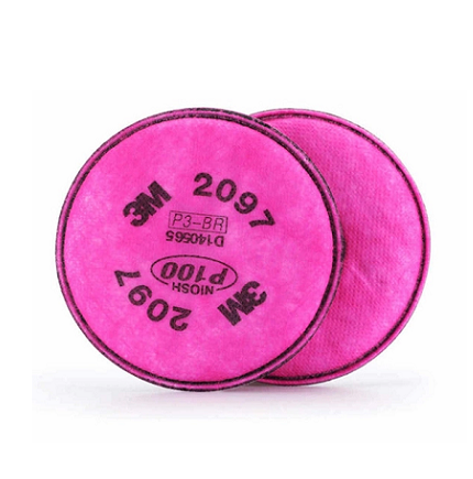 Dust filter 2097 used with half mask 3M-6100