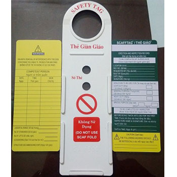 Thẻ tag treo giàn giáo