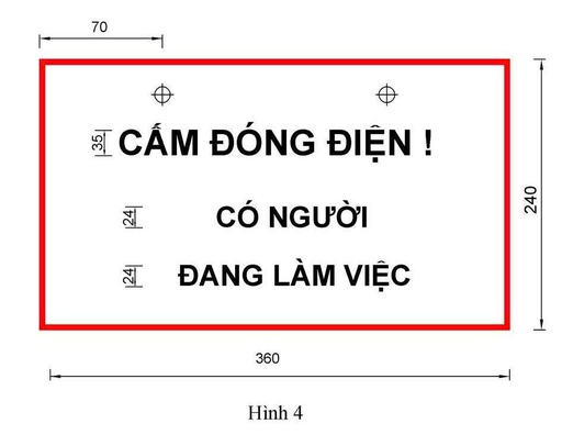 Bảng Cấm đóng điện 